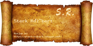 Sterk Róbert névjegykártya